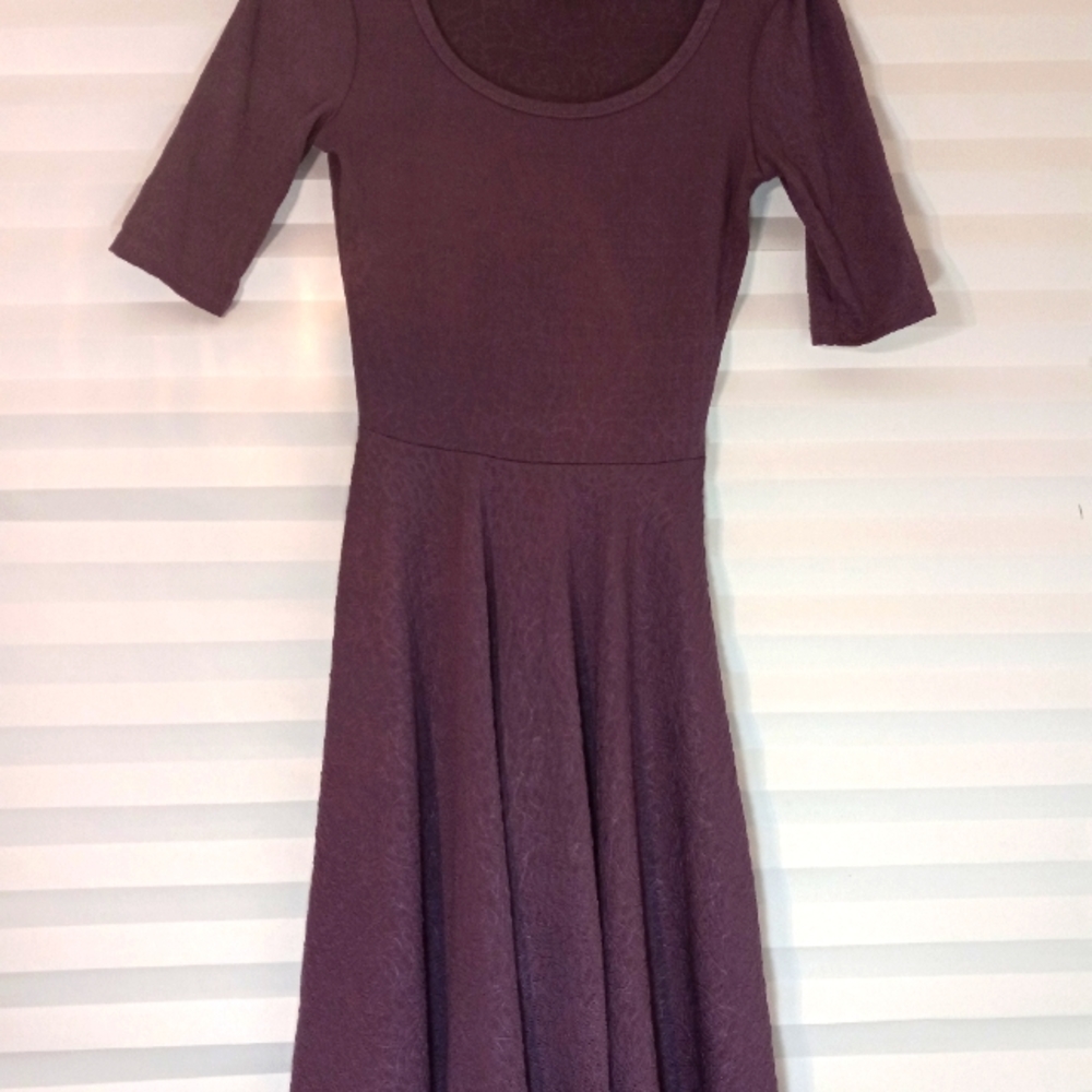 LulaRoe Midi Dress Purple Lightweight XXS Dress
